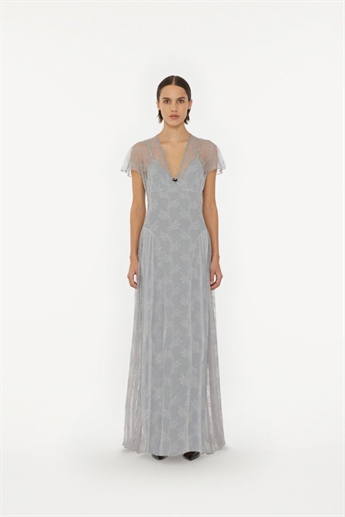 Rotate, Lace Maxi dress, Light gray